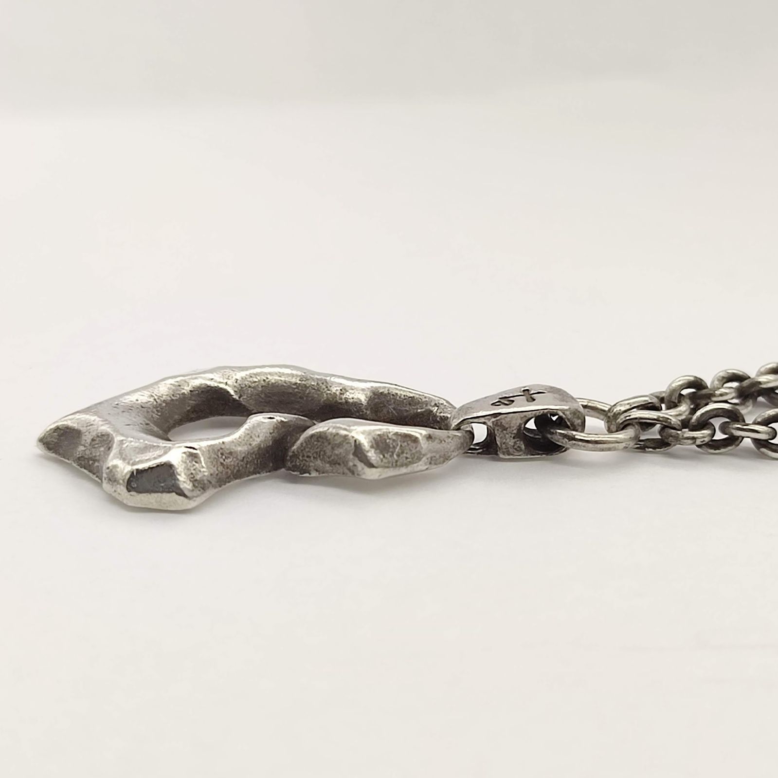 ガルニ GARNI ロゴ ネックレス シルバー 925 GARNI - GARNI ガルニ ロゴトップ シルバー ネックレス【中古