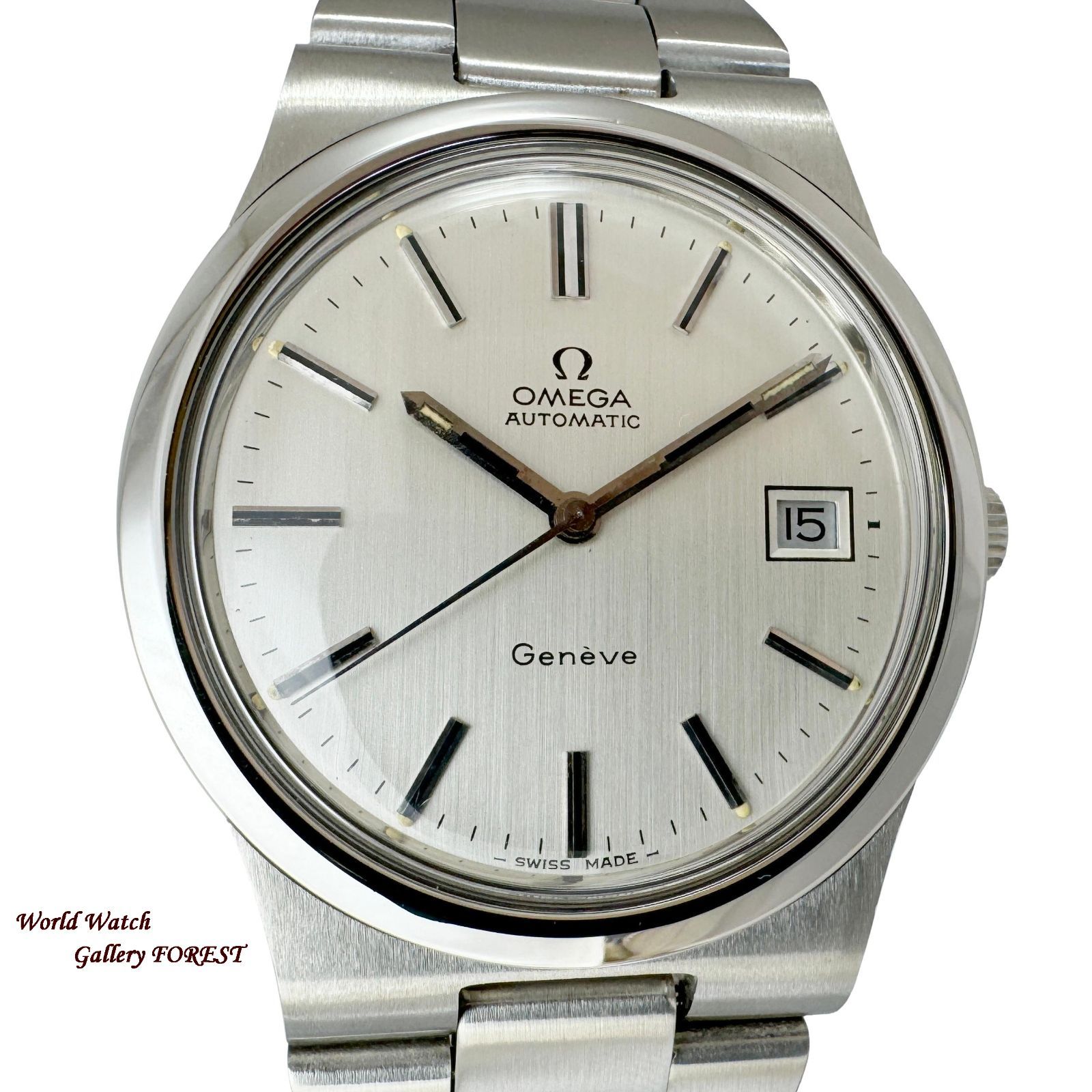 OMEGA オメガ ジュネーブ Cal.1012 メンズ腕時計 Ref.166.0173 ヴィンテージ アンティーク 自動巻き シルバー文字盤 外装仕上げ