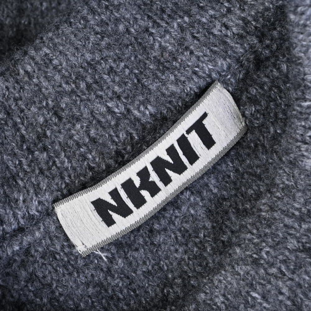 NKNIT ハート クルーネック ウールニット 0 グレー ンニット - メルカリ