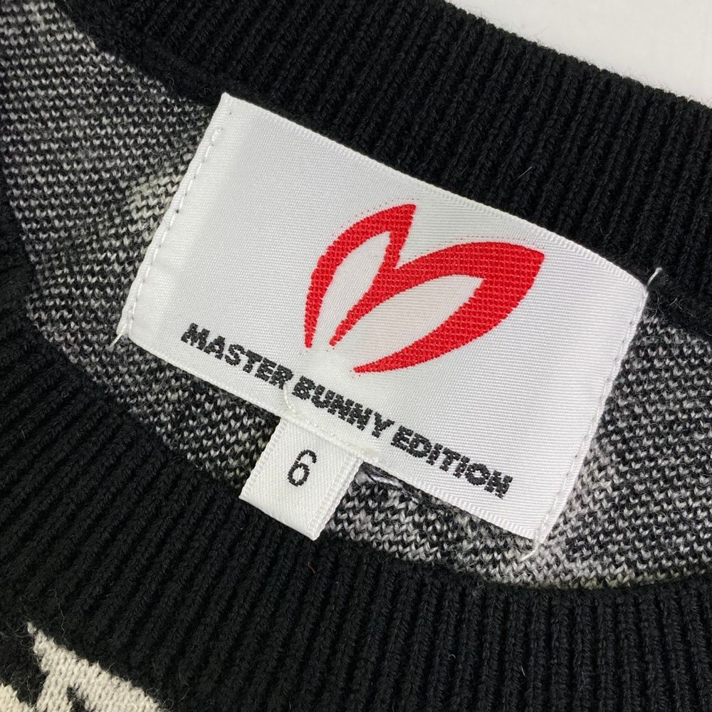 美品】MASTER BUNNY EDITION ネイビー 長袖ニットセーター