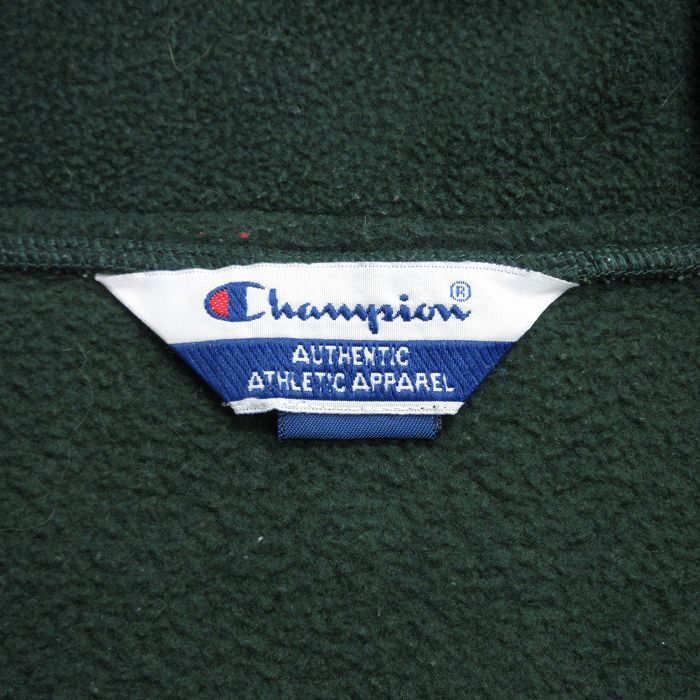 XL/古着 チャンピオン champion 長袖 ハーフジップ フリース