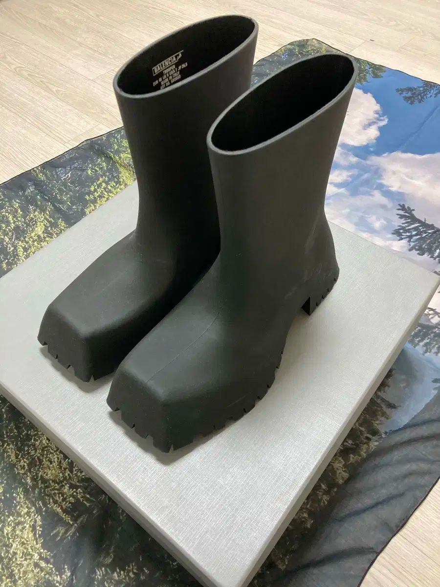 40 BALENCIAGA(バレンシアガ) トルーパー ラバー ブーツ 黒 BALENCIAGA