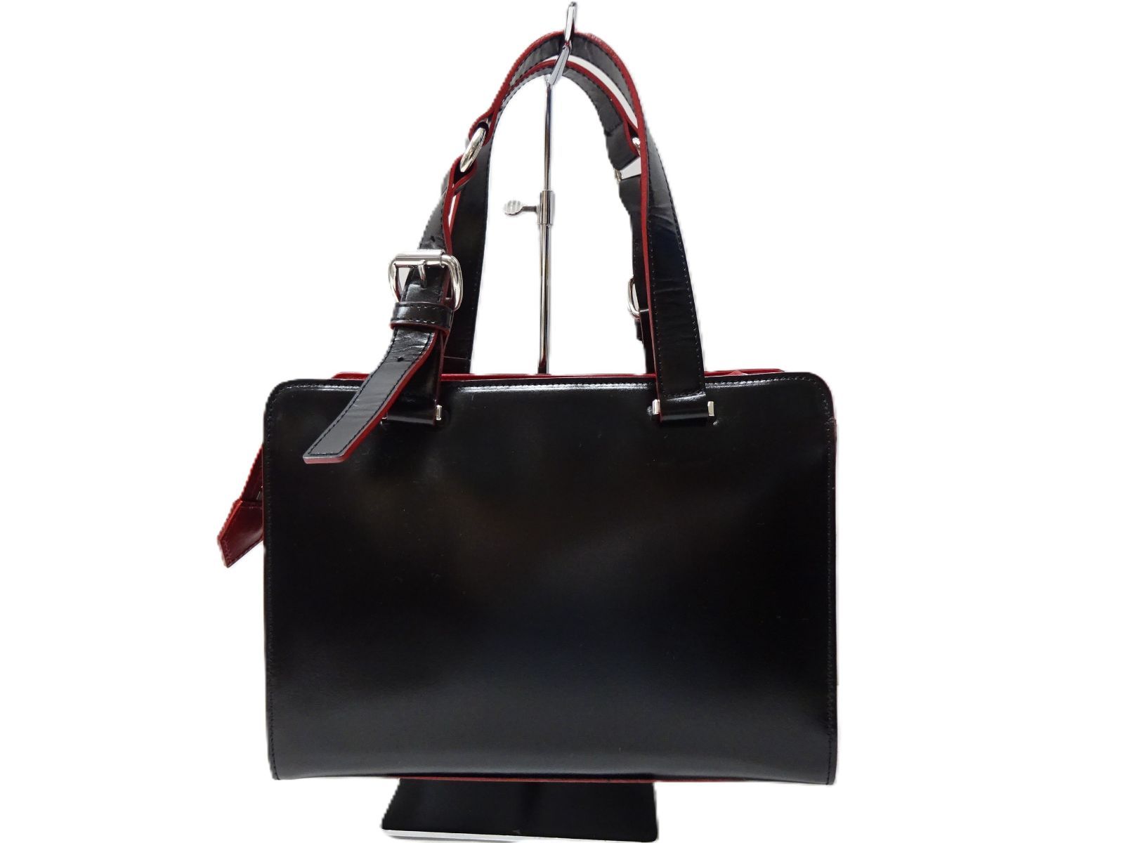 Vivienne Westwood ヴィヴィアンウエストウッド 日本 SIMPLE TINY ORB トートバッグ 2WAY レザー ブラック スクエア