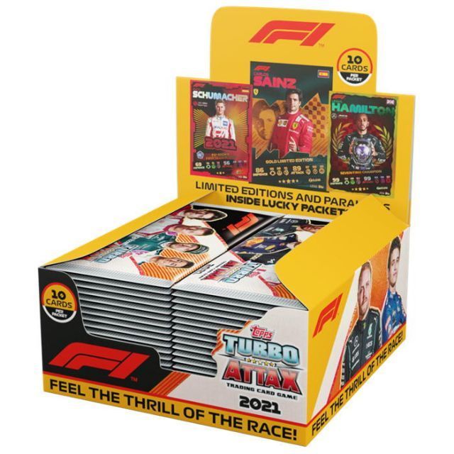 O Topps 2021-2025 F1カード ターボアタック シーズンボックス 24パック入り スポーツカード フォーミュラワンカード Topps F1 Turbo Attax season 2021-2025 Full Box トップス カード トレーディ