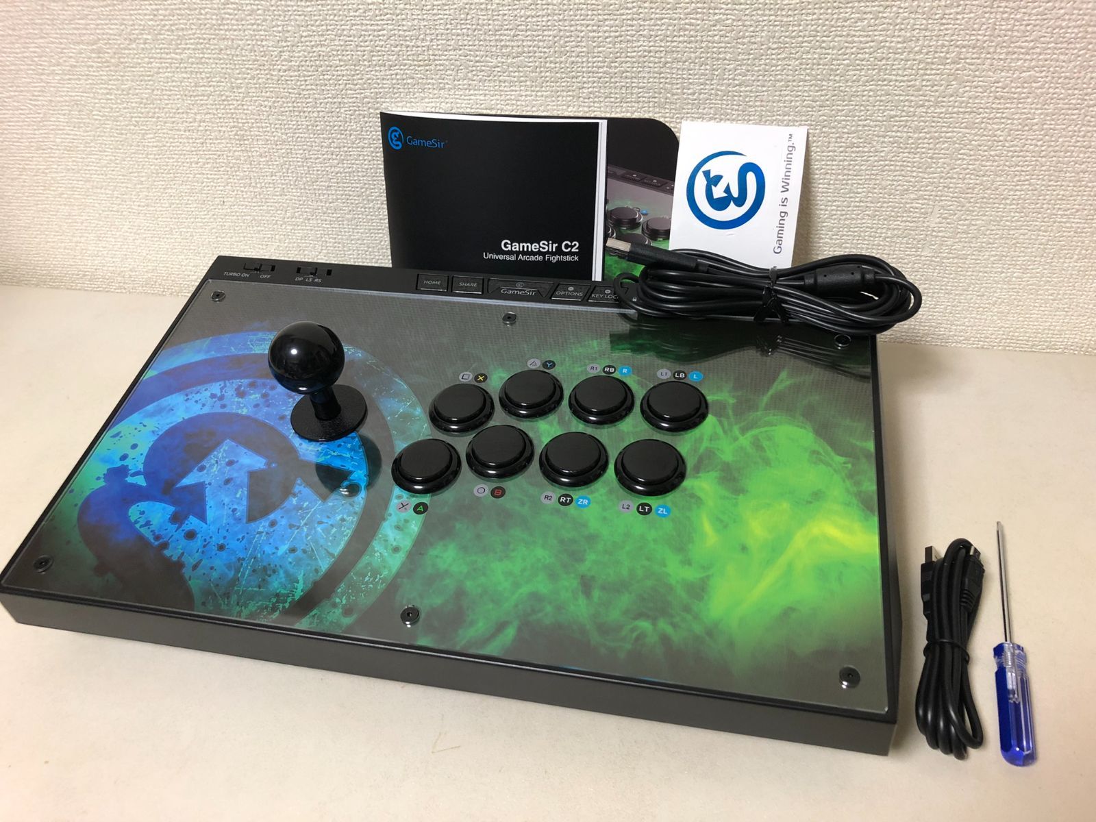 GameSir C2アーケードコントローラー アーケードスティック - テレビゲーム