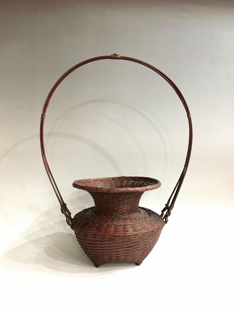 牡丹篭 (小) 花器 花瓶 竹器 フラワーベース 未使用 / いけばな 池坊 籠花器 作家物 - メルカリ