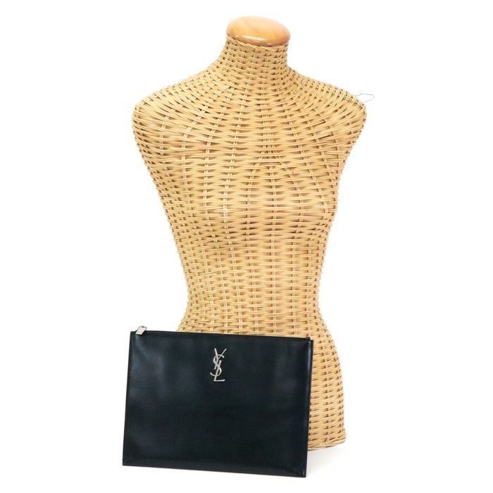 サンローラン SAINT LAURENT モノグラム ジップ タブレット ホルダー 