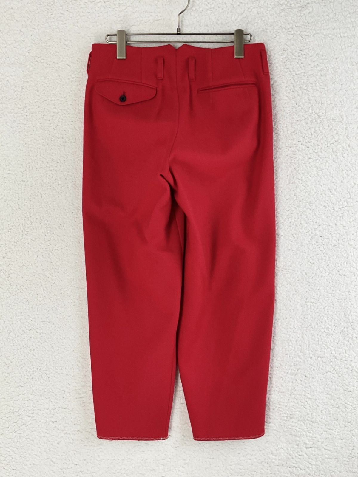 【未使用品】kolor ウールテーパードパンツ サイズ2 未使用 kolor カラー 2 レッド ウールテーパードパンツ - メルカリ