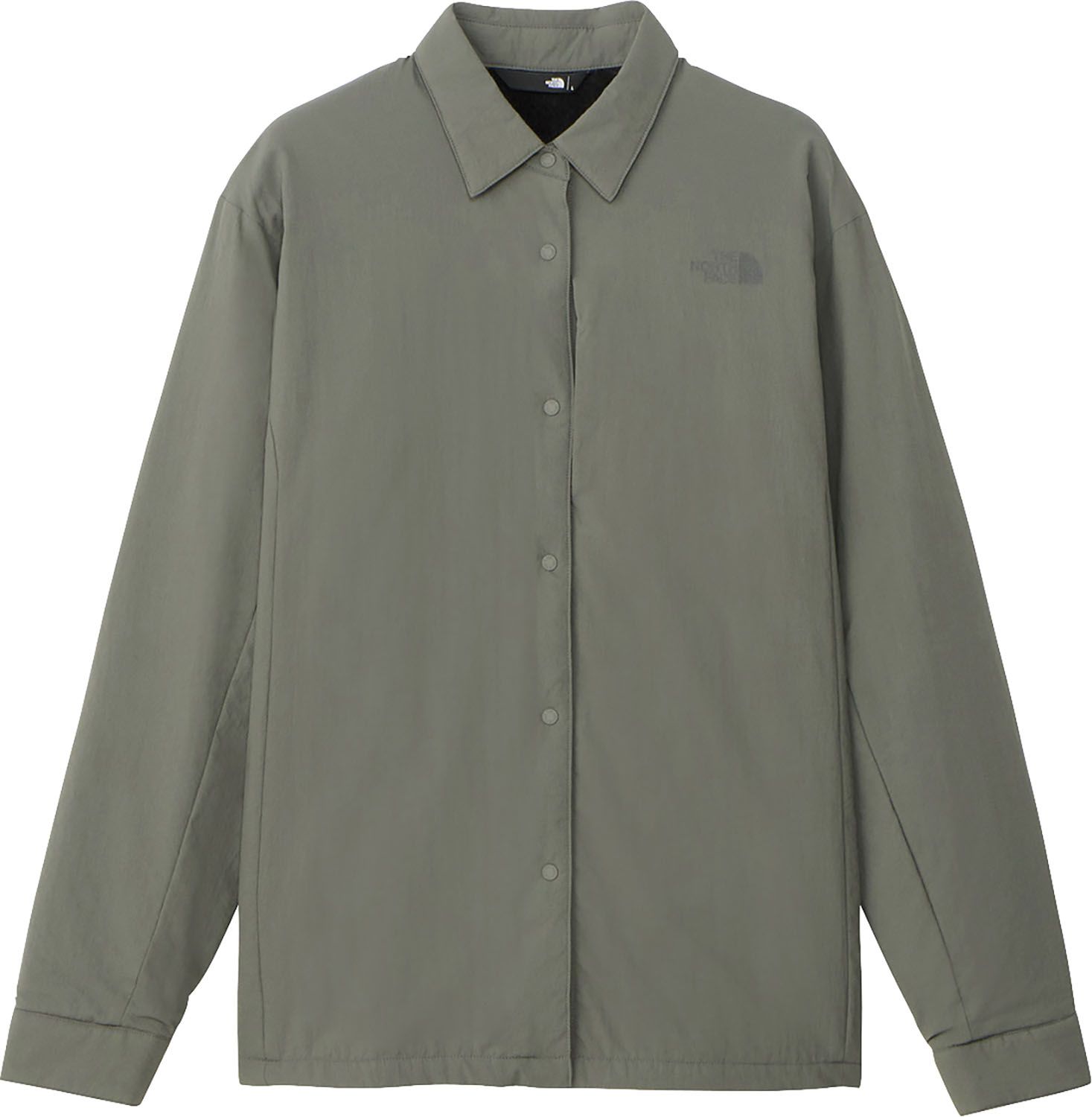 ザ ノース フェイス THE NORTH FACE アウトドア オクトーバーミッドシャツ レディース 長袖 ロングスリーブ トップス 保温 撥水 秋 冬 軽量フリース 吸水 普段着 キャンプ 登山 ハイキング プリントロゴ NR FG ヒューズボックスグレー