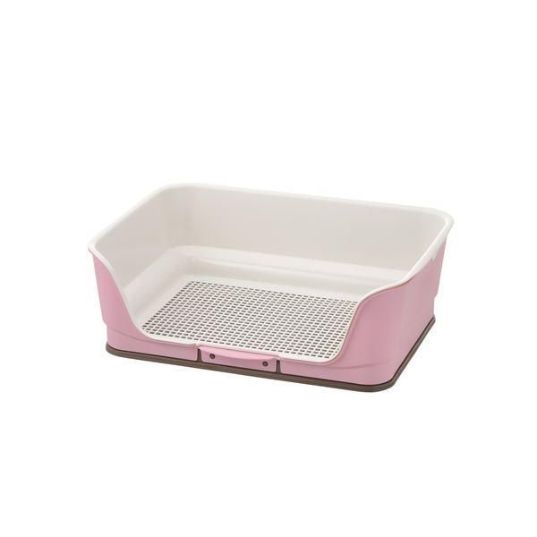 まとめ お掃除簡単ステップ壁付トイレ レギュラー ライトピンク ペット用品 ×2セット