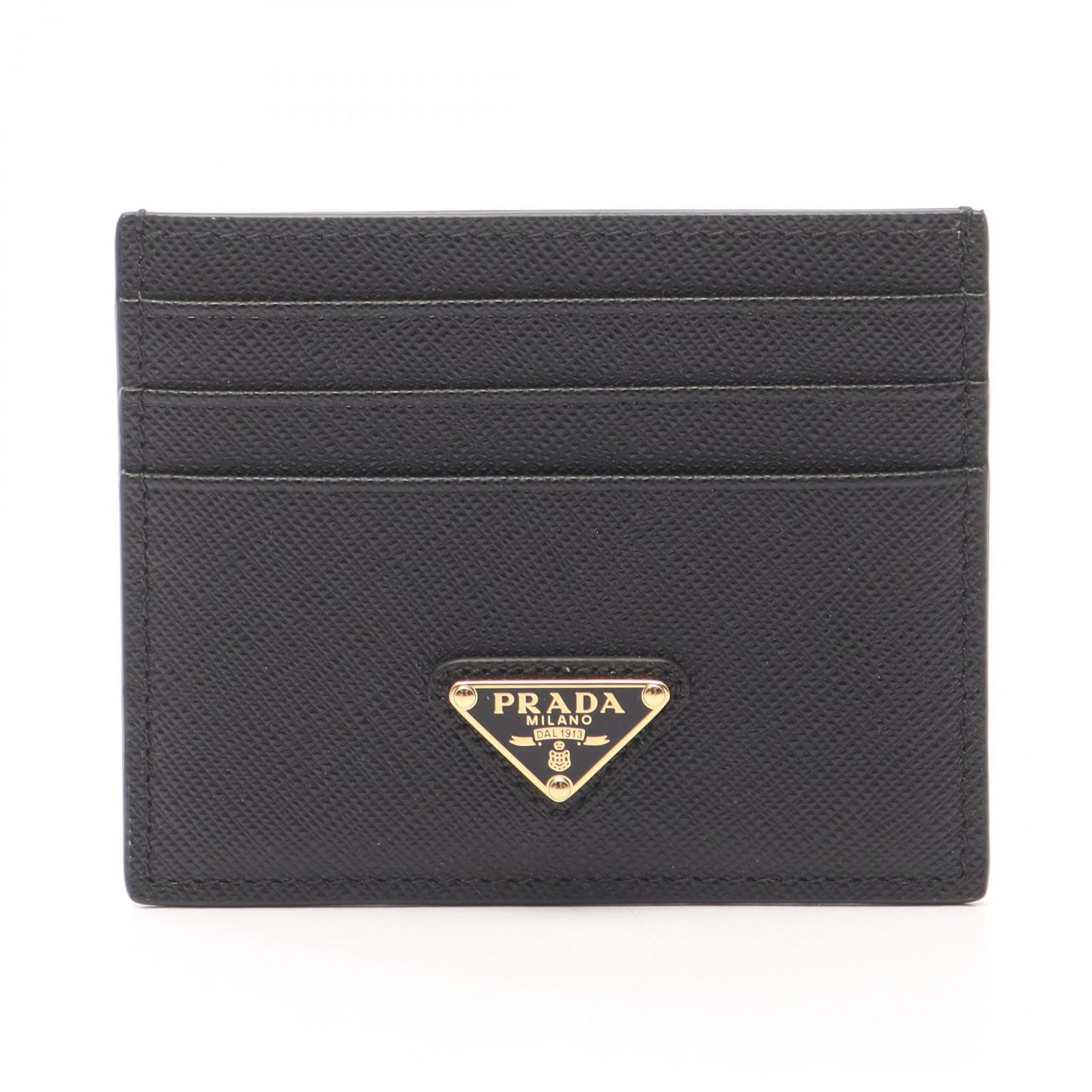 プラダ PRADA カードケース SAFFIANO TRIANG 1MC025QHHF0002 ブラック サフィアーノレザー カードケース レディース