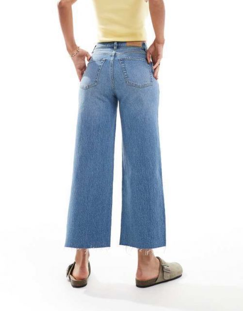 【送料無料】 パクサン レディース デニムパンツ ボトムス Pacsun hepburn low rise distressed baggy jeans in mid wash blue Medium wash