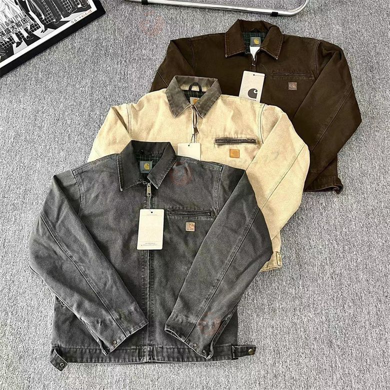 新品、未使用 CARHARTT WIP カーハート DETROIT JACKET デトロイト ジャケット コート ジャケット メンズ カジュアル  おしゃれ コットン グレー カーキ グリーン - メルカリ