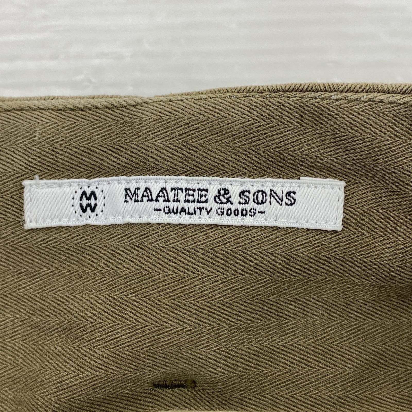 MAATEE&SONS for khaki ショートトラウザー ドゥルン MAATEE＆SONS