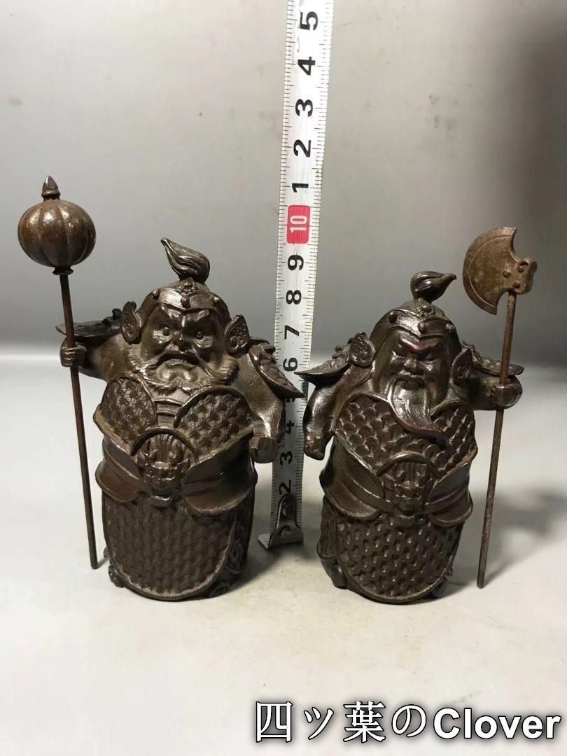 美術品・アンティーク・コレクション 銅製 門神 鎮宅 辟邪 開運 風水