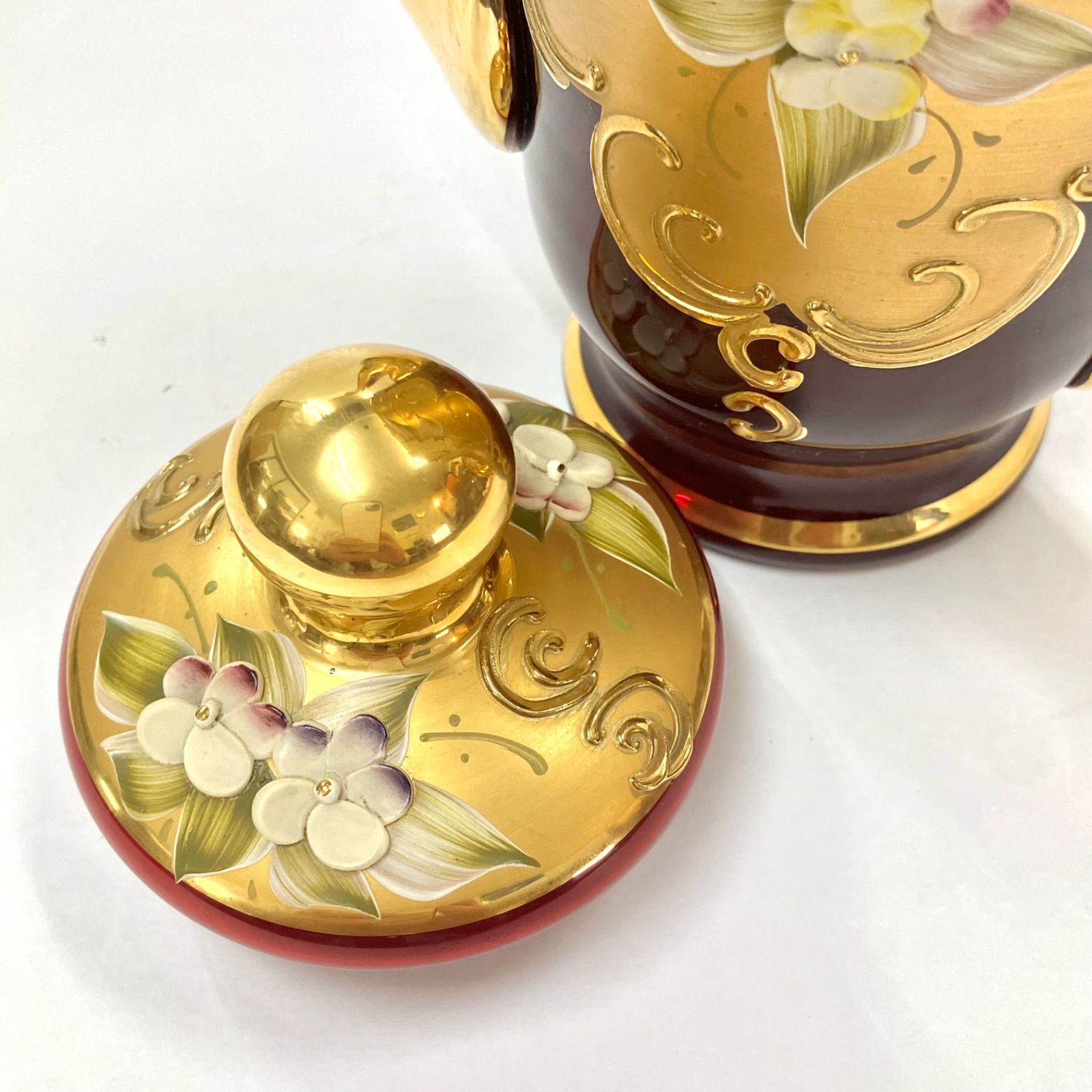 上美品⭐️ベネチアングラス-G】 『ティーポット』 ムラーノガラス 