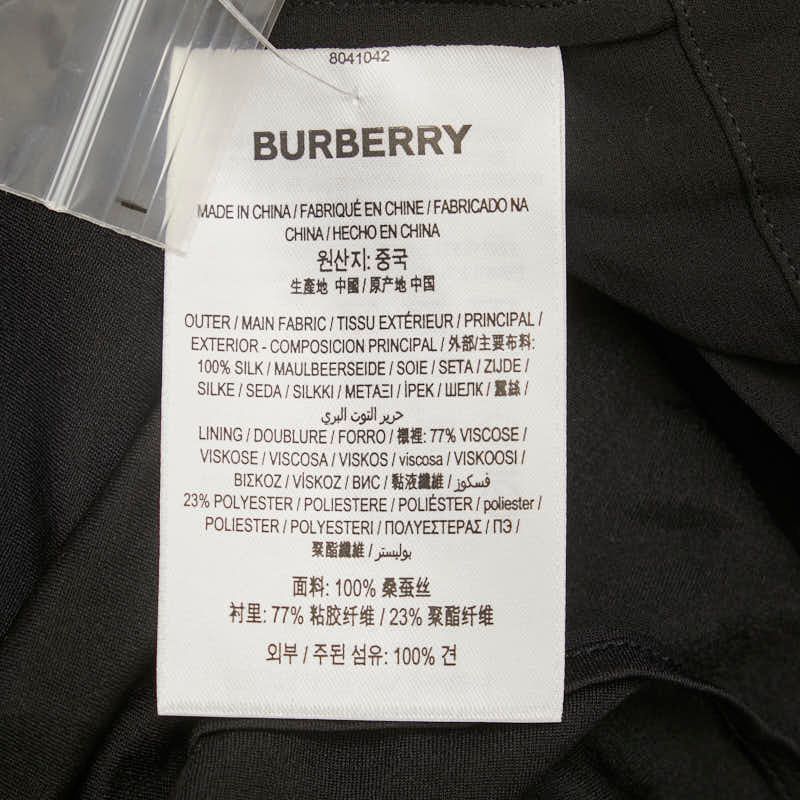  バーバリー インナー付き ドレス ワンピース サイズ 6 ブラック シルク レディース 1 0231097 その他 その他