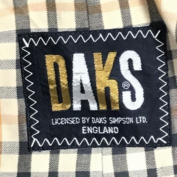 日本製☆DAKS/ダックス☆着脱可ライナー付き/ウール/ステンカラー