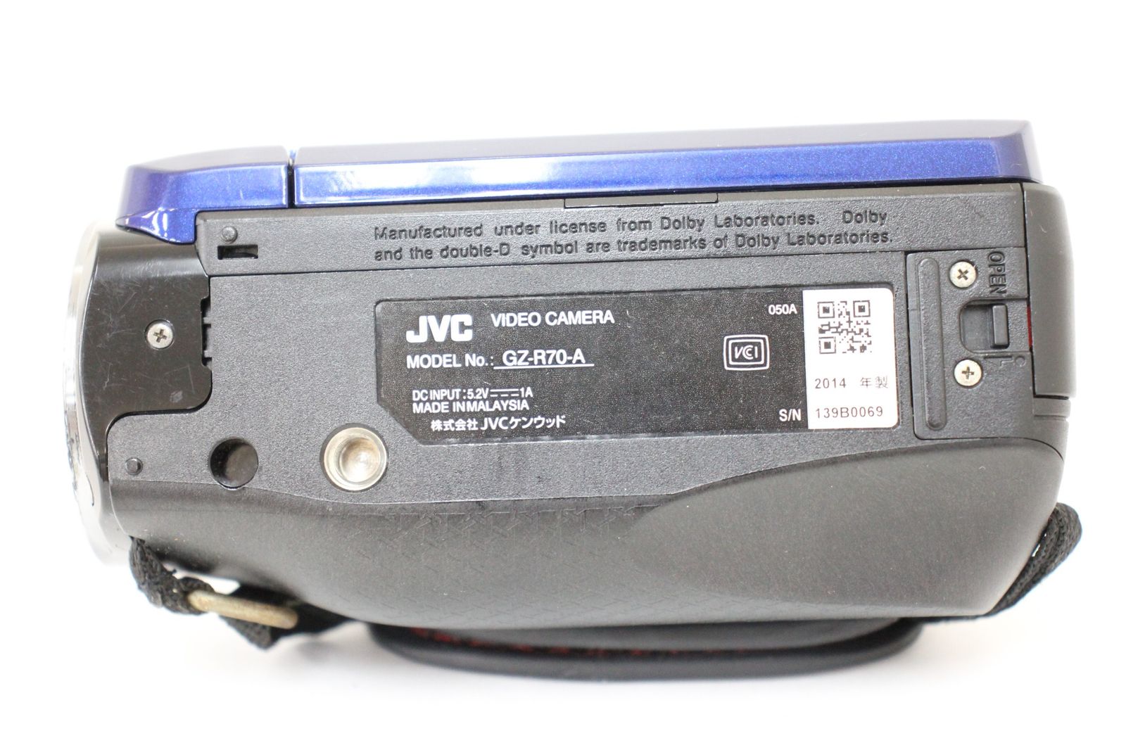 返品保証】 【録画再生確認済み】JVC WATER PROOF GZ-R70-A ブルー 60x