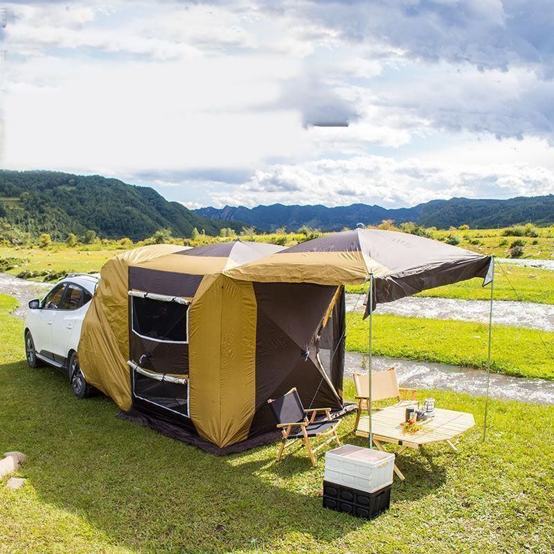 人気推薦◆車中泊 キャンプ アウトドア タイトル リアゲート カーサイドタープ トランクテント SUVラポップアップテント ンドフィールド リ