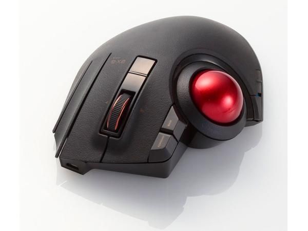 【新品・2営業日で発送】ELECOM エレコム トラックボールマウス／親指／8ボタン／チルト機能／有線／無線／Bluetooth／1000万回耐久／ブラック(M-XPT1MRBK)