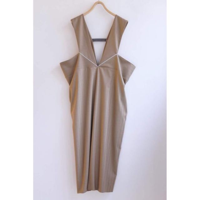  sneeuw スニュウ フレームジャンパースカート beige ワンピース スカート お洒落 ワンピース マタニティ