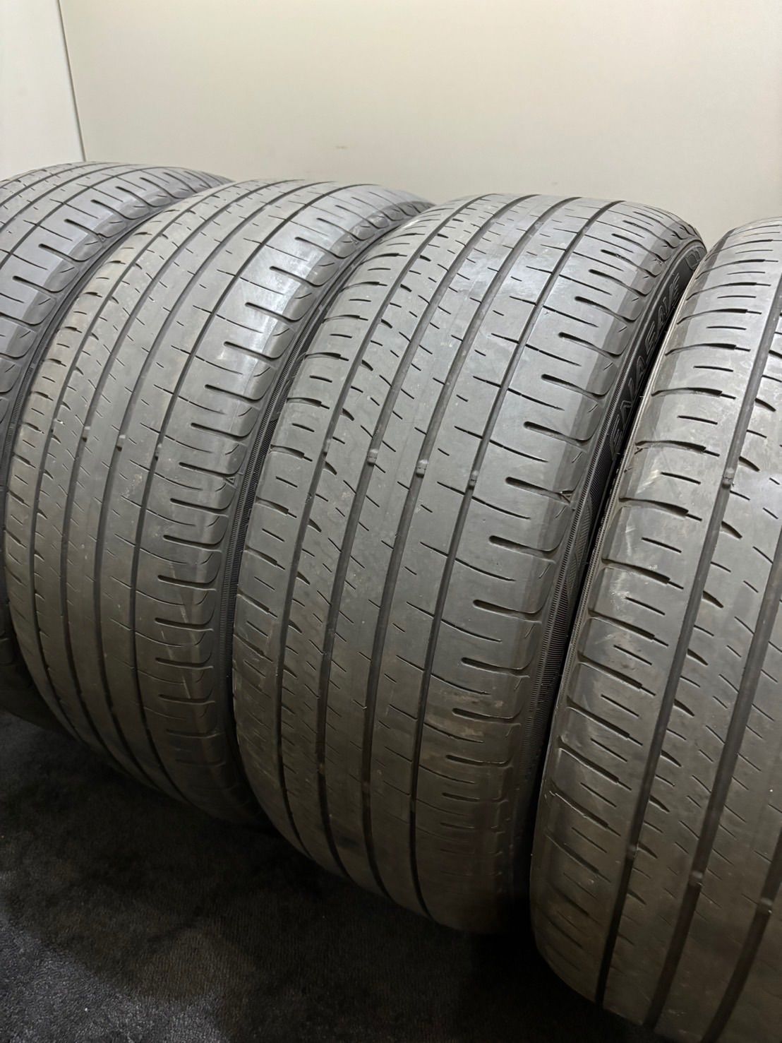 225/50R18 DUNLOP/ENASAVE EC204 19年製 夏タイヤ サマータイヤ 4本 ダンロップ エナセーブ エスティマ オデッセイ (南6-G567)