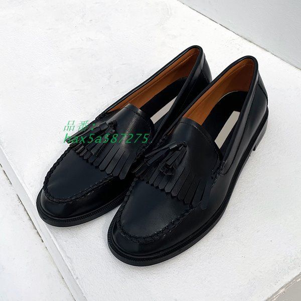 ローファー 痛くない 履きやすい ぺたんこ レザータッチ 春夏秋冬 ラウンドトゥ ブラウン オールシーズン デイブラック 楽ちん hax5a587275 KIN-KAAI_COM