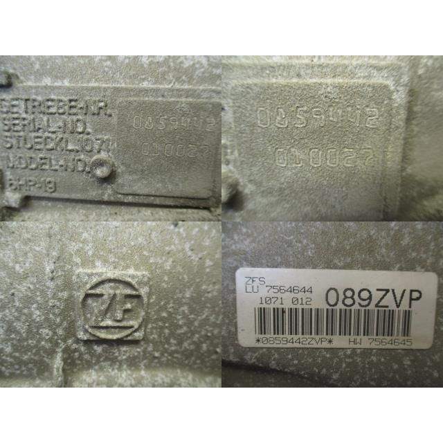 2008年 BMW Z4 ABA-BU25 E85 オートマミッション 6HP-19 186305 4526 FFCRYSTALESIA_COM