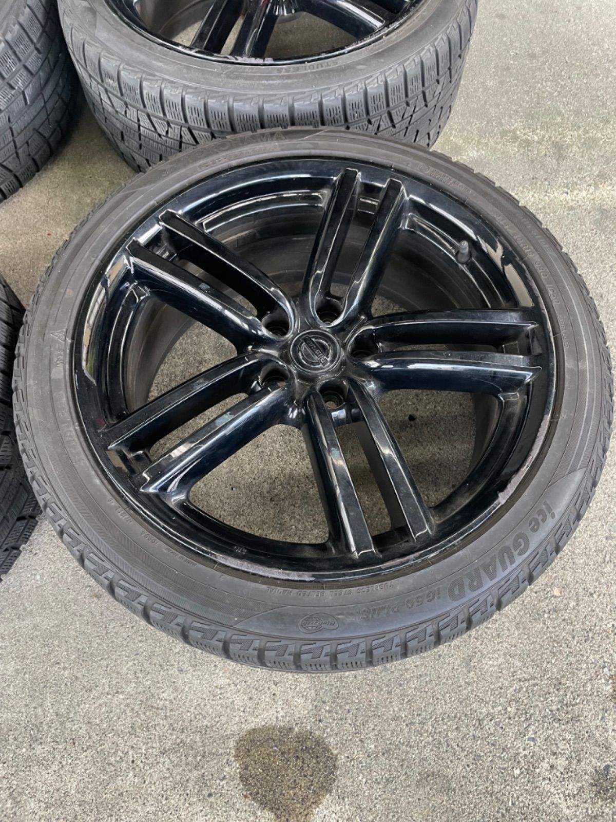 ENKEI製　日産Y50FUGA　純正19インチ　PCD114.3　 5穴　4本 NISSAN ニッサン フーガ 純正 ホイール 4本 8.5J-19 PCD114.3 5