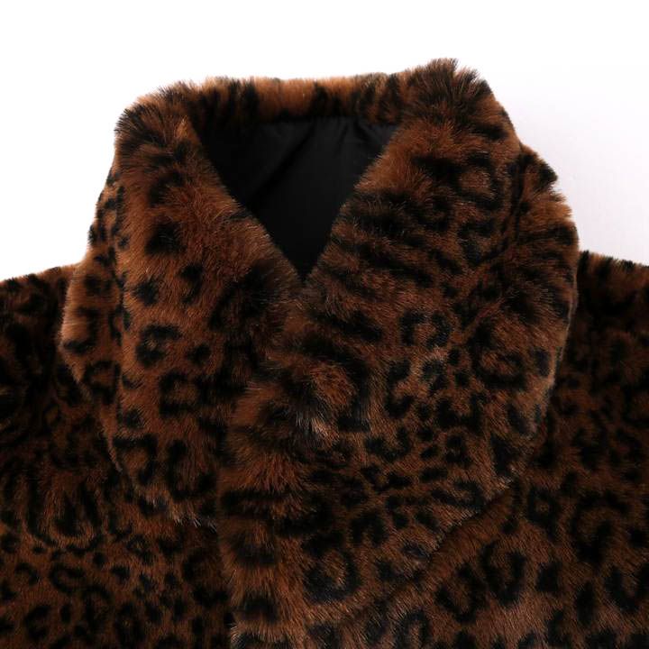 ⭐️新品⭐️KRIZIA クリツィア　ヒョウ柄　ベージュ　ファー付きジャンパー ビーバイ クリツィア ファーコート ヒョウ柄 ジャケット