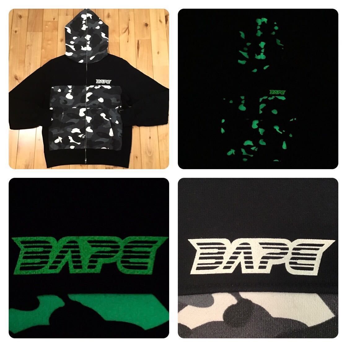 蓄光 city camo パーカー BAPE hoodie ベイプ ape 迷彩 - メルカリ 