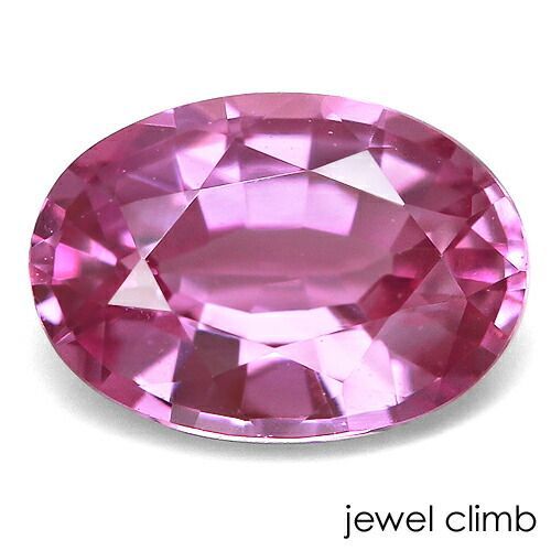 鑑別書付 しっかりとしたピンク光彩を力強く輝かせるピンクサファイア 宝石 ルース ０．５４ＣＴ