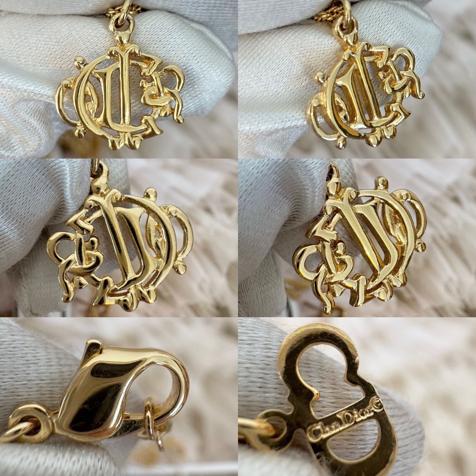 美品✨ Christian Diorディオール エンブレムトップネックレス Christian Dior】ヴィンテージ クリスチャン・ディオール CD