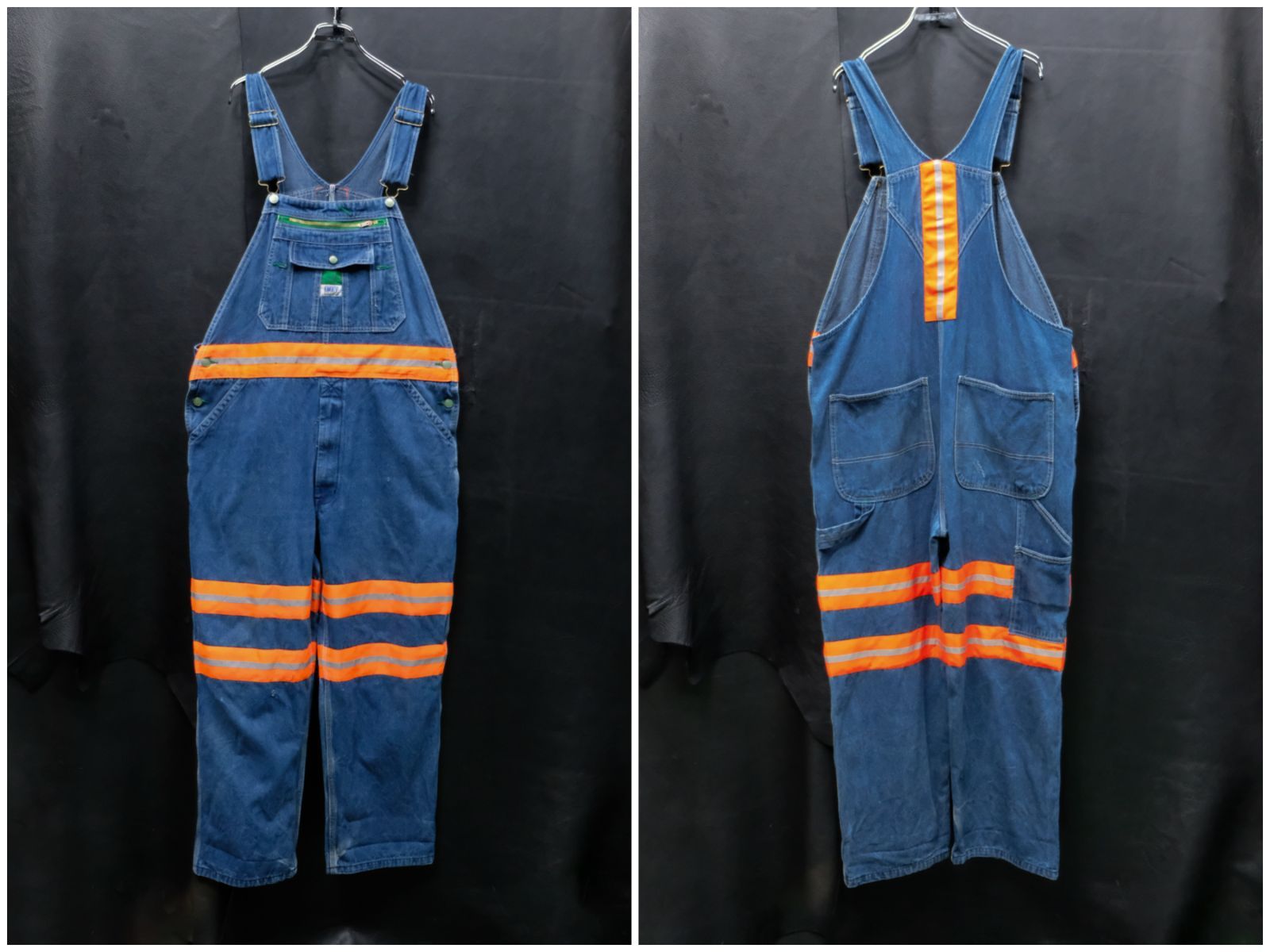 LIBERTY OVERALLS リフレクターオーバーオール W38 ビッグサイズ 大きいサイズ 反射材 サロペット デニム ジーンズ ワークウェア  作業着 US古着 - メルカリ