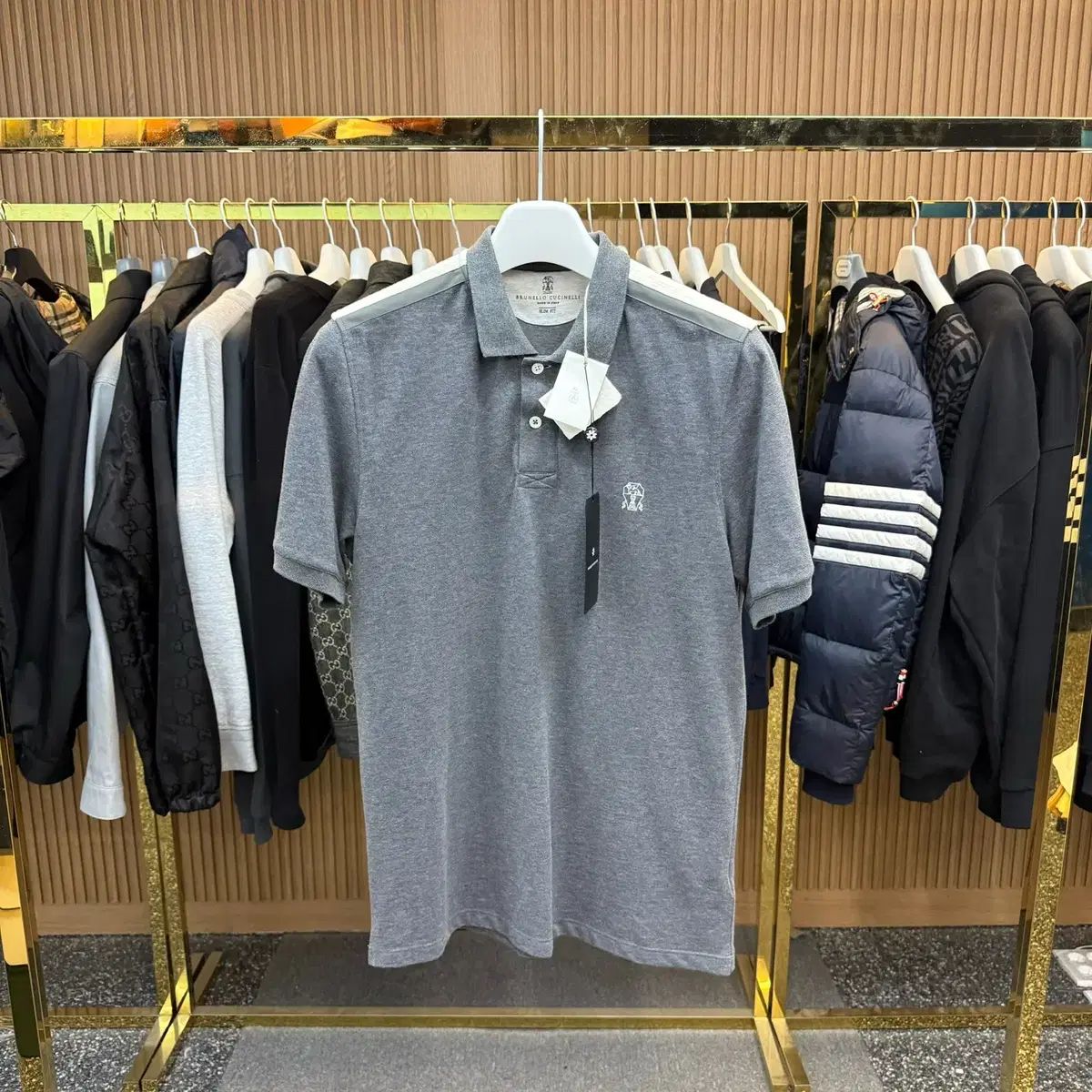 L サイズ ブルネロ BRUNELLO CUCINELLI ブルネロクチネリ コーデュロイ ポロTシャツ