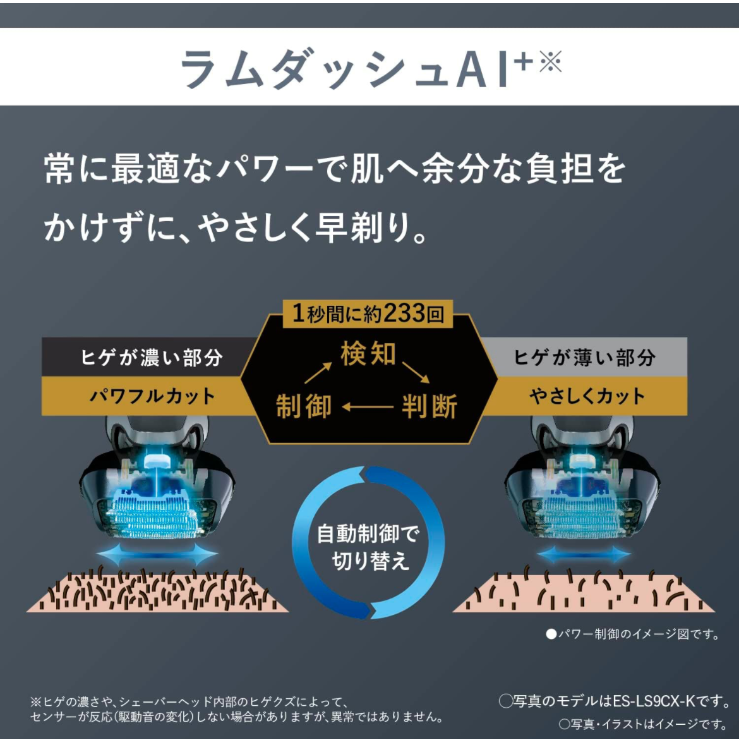 パナソニック ラムダッシュPRO メンズシェーバー 5枚刃 お風呂剃り可 黒 ES-LV5W-K