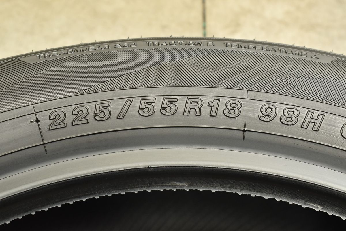 新車外し 2025年製 ヨコハマ 225/55R18 10分山 ※2本 デリカ 納車前外し 2025年2月製 ヨコハマ ジオランダー 225/55R18 98H