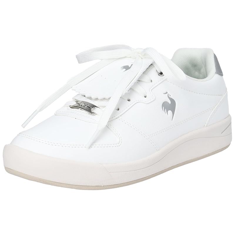 [ルコックスポルティフ] ゴルフシューズ 【LCS GRAND EST CL G】 スパイクレス ユニセックス タッセル おしゃれ 軽量 通気 グリップ フィット感 アウトソール設計 WHSV(ホワイトシルバー) 24.0 cm 0