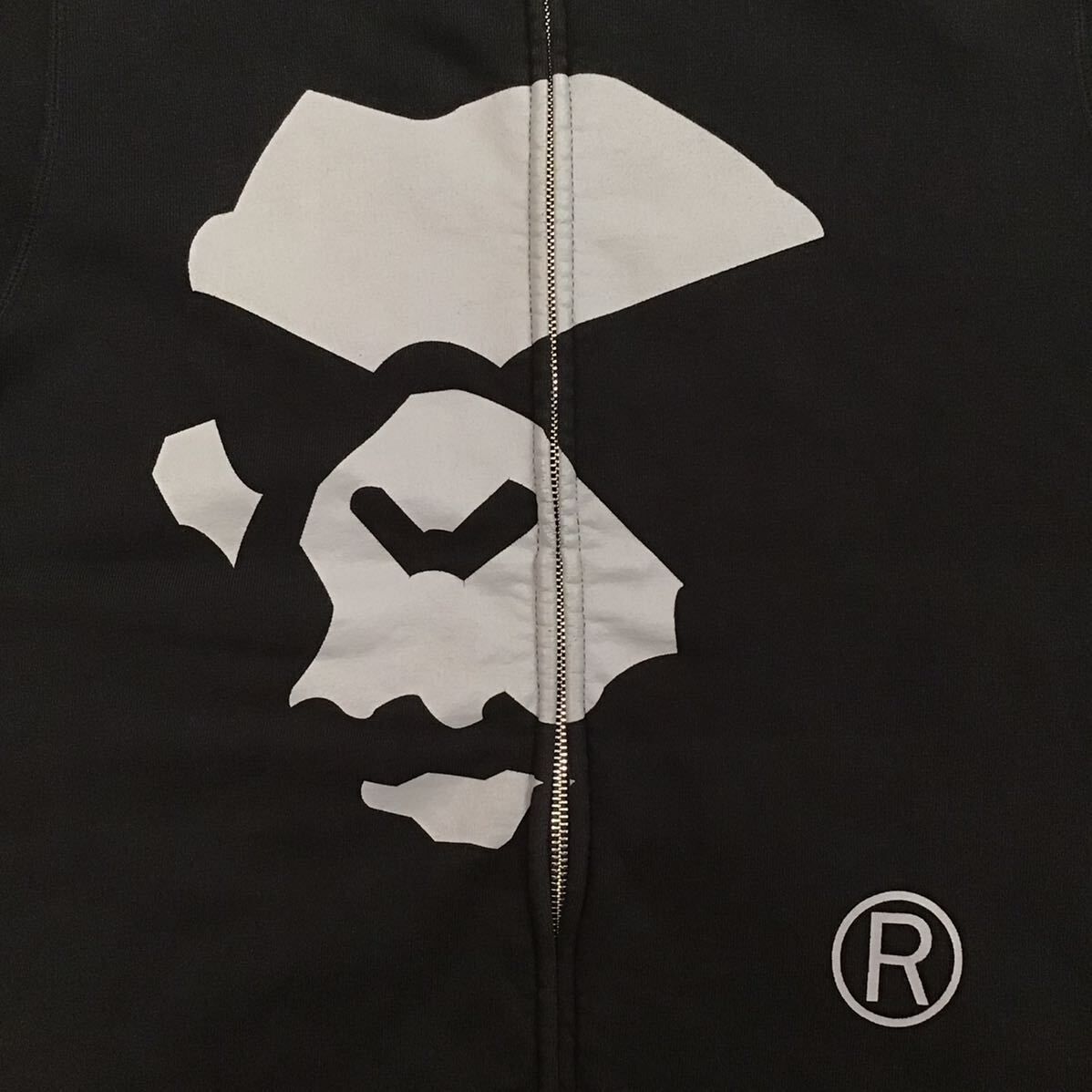 MAD FACE フルジップ パーカー Mサイズ ブラック a bathing ape BAPE  