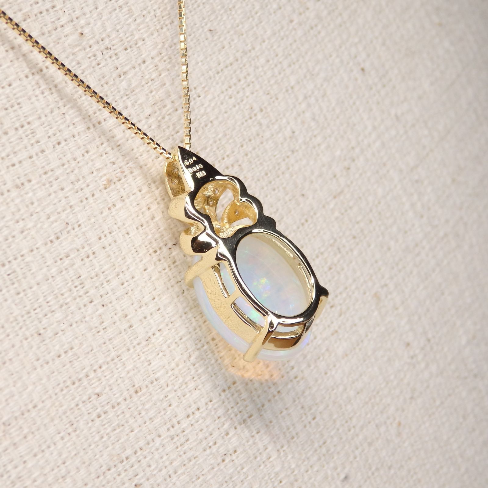 k18ペンダントトップオパール オパールK18 ペンダントトップ 天然石ジュエリーjewelry