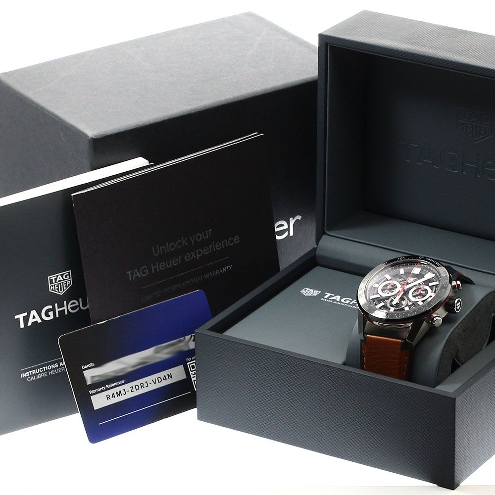タグホイヤー TAG HEUER CBG2A10 カレラ キャリバーホイヤー02 クロノグラフ デイト 自動巻き メンズ 箱 保証書付き_906537