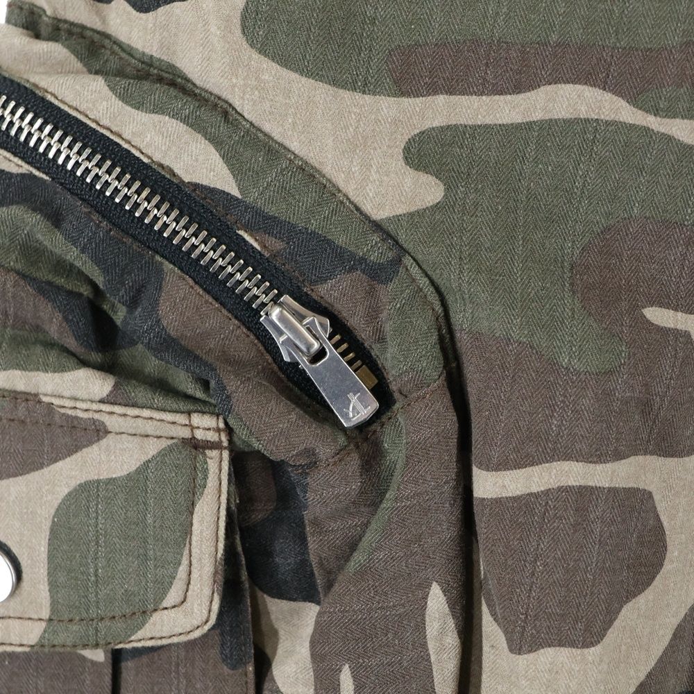 トリプルエフポスタルサービス 24 AW WIDE BACKZIP CARGO PANTS バックジップワイドパンツ カモフラ カーキ