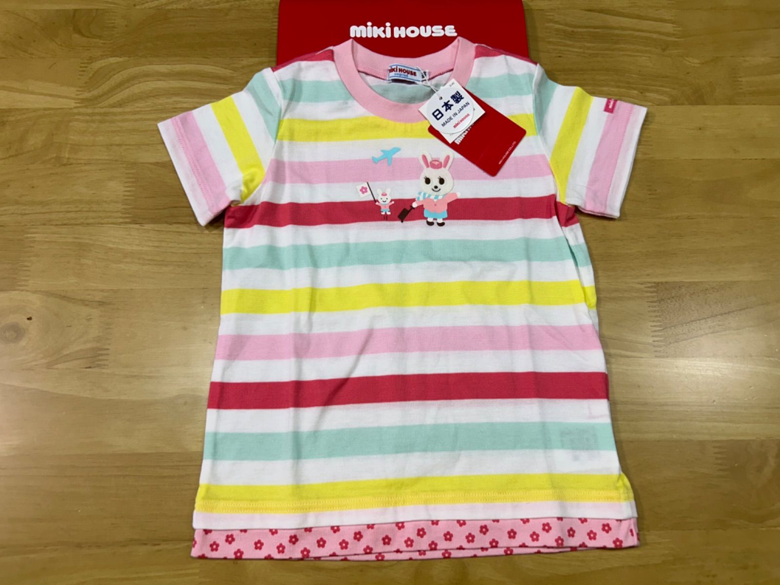 ミキハウス Tシャツ - mikihouse タグ付き 0 半袖Tシャツ 新品未使用タグ付き サイズ 新品タグ付きミキハウスTシャツサイズ100 ポイント最大10倍！3⁄9 23: 半袖 新品タグ付き◎ミキハウスレトロTシャツ◎サイズ100 ホットビスケッツ ビーンズくん