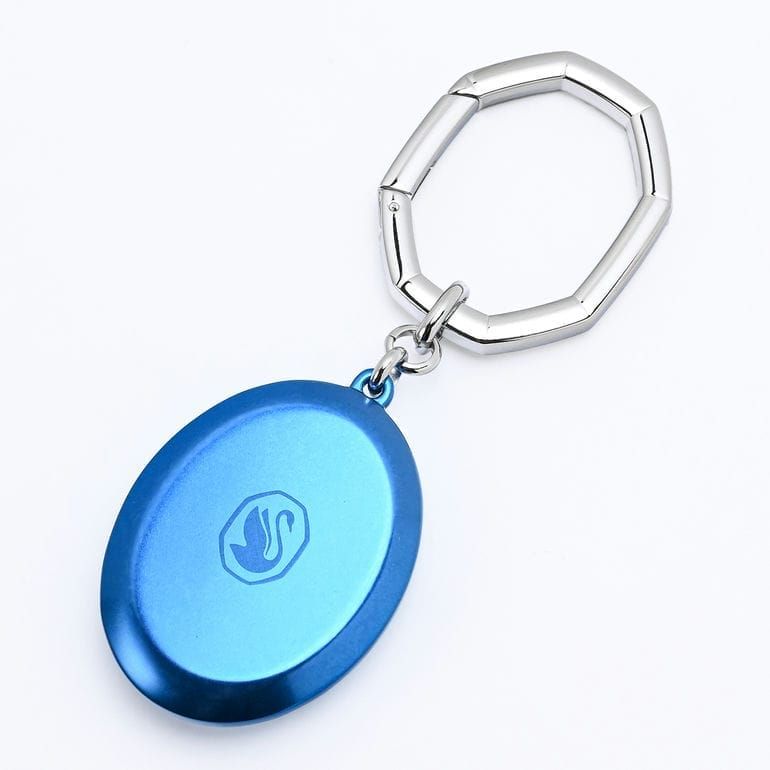 スワロフスキー SWAROVSKI キーリング キーホルダー ルーセント オーバルカット レディース ブルー 5666644 バッグチャーム