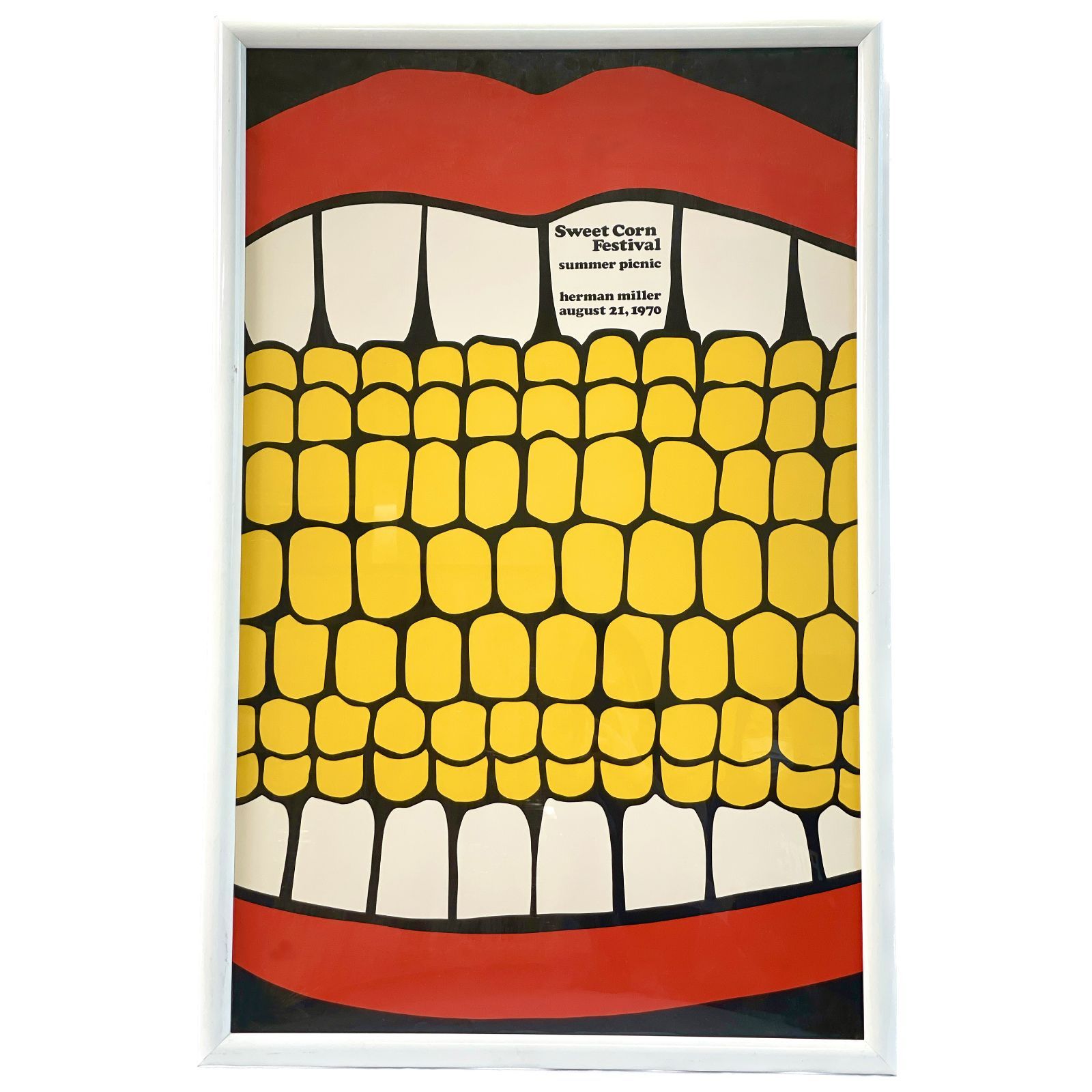Herman Miller Sweet Corn Festival summer picnic poster 1970
