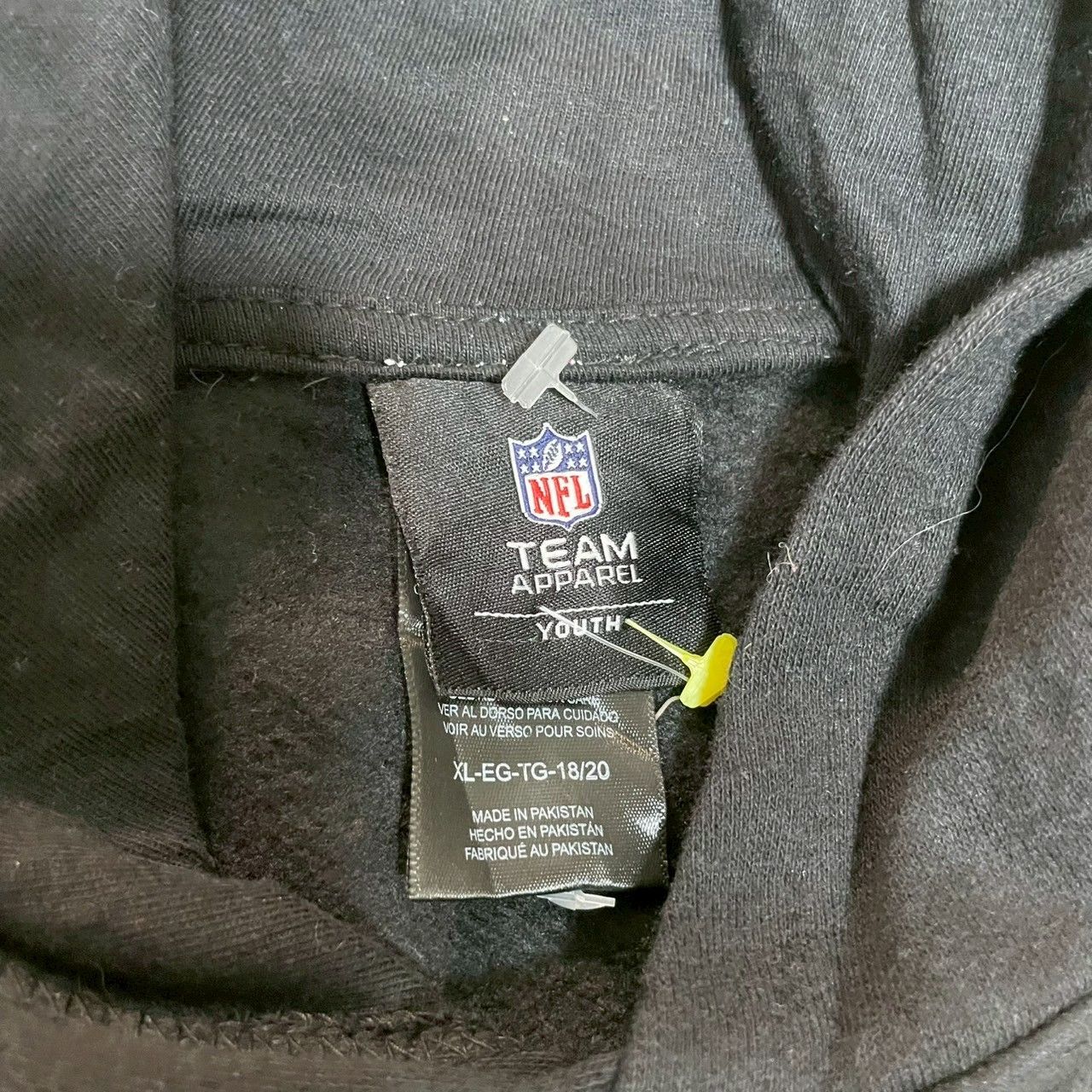 NFL フードパーカー 長袖 XL ブラック ビッグプリント アニマル