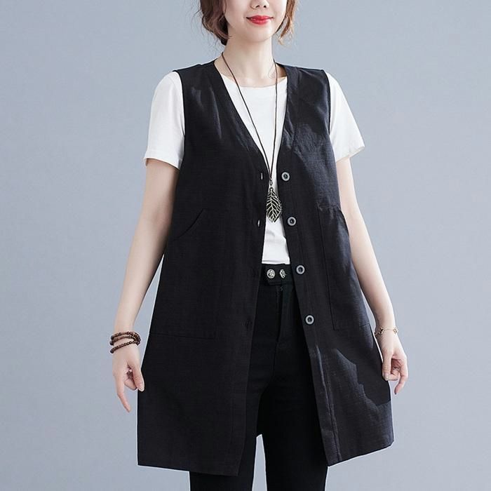 ベスト レディース 春 リネンライクロングジレ ジレ ロングコートノースリーブ ロングジレ トレンチベスト 無地 綿麻  ロングベスト夏 大きいサイズ 楽天市場】ベスト レディース 春 リネンライクロングジレ ジレ