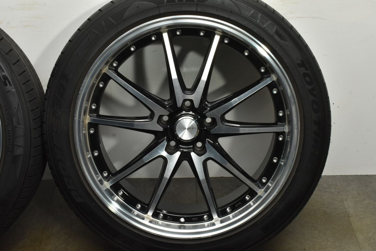 程度良好 ロクサーニ クロノグラスター 20in 8.5J 45 PCD114.3 PROXES FD1 245 45R20 レクサス NX ハリアー エクストレイル CX-5 CX-8 TRITUETUBI_COM