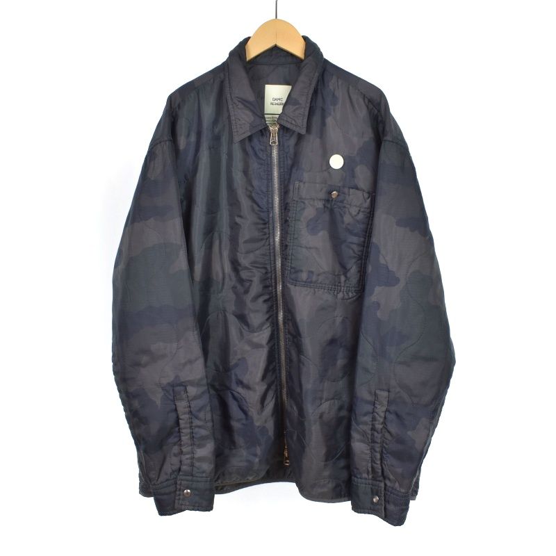 オーエーエムシー OAMC 22AW RE WORK QUILTED SHIRT リワーク キルティング ジャケット ブルゾン M グレー 22A28OAX10